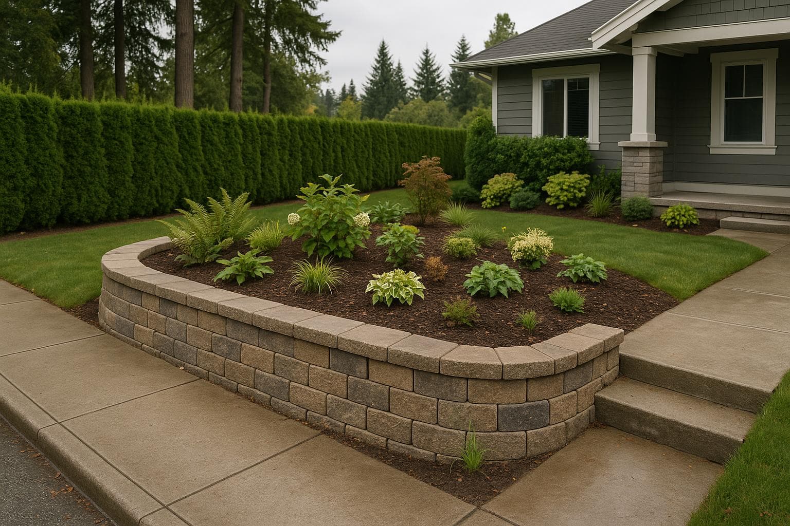 Allan Block Retaining Walls — Daedalus Contracting, Lower Mainland BC