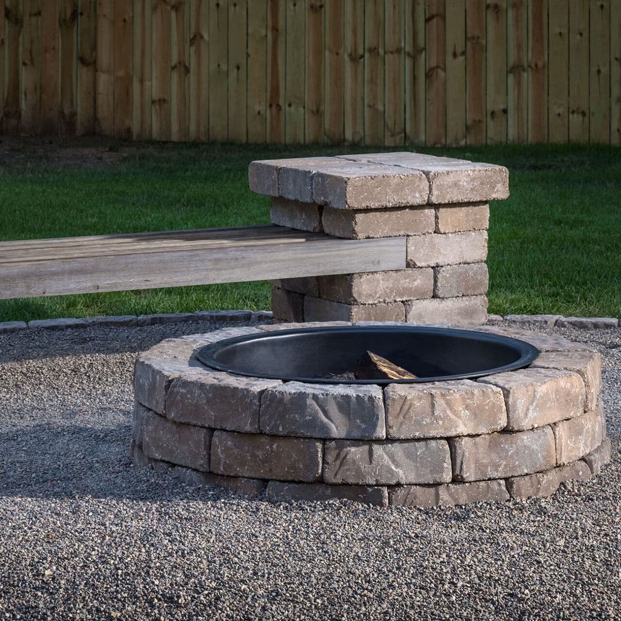 Flagstone Fire Pit Kit — installed by Daedalus Contracting, Lower Mainland BC