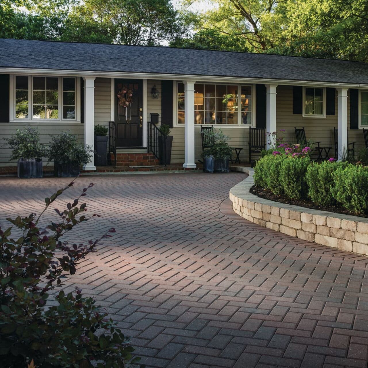 Re-levelled interlocking paver surface — Daedalus Contracting, Lower Mainland BC