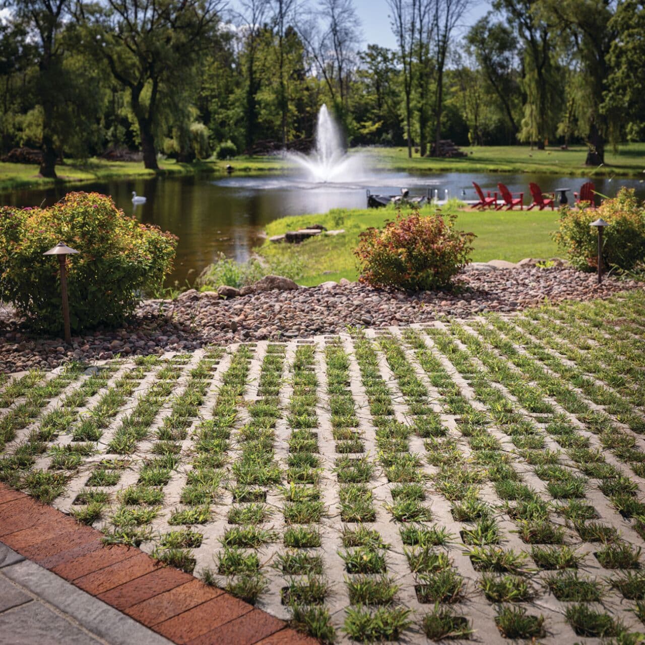 Turfstone permeable grass pavers — Daedalus Contracting, Lower Mainland BC